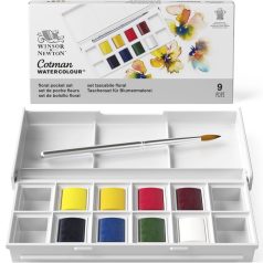   Winsor&Newton Floral Pocket Set Akvarellfesték készlet Cotman Watercolour (8 szín)