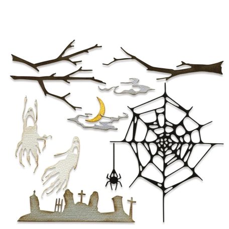 Sizzix Vault Fright Night Vágósablon Tim Holtz Thinlits Die Set  (1 csomag)