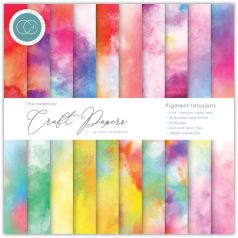   Craft Consortium Pigment Infusions Scrapbook papírkészlet Essential Craft Papers 6" (15 cm) 40 lap