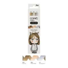   Copic Alkoholos marker készlet Mellow Palette Copic Ciao "LAYER & MIX" Manga Set (3 db)