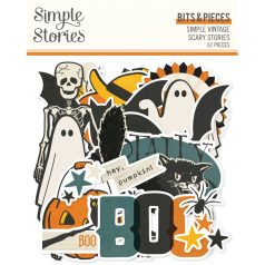   Simple Stories Simple Vintage Scary Stories Kivágatok Bits & Pieces 1 csomag