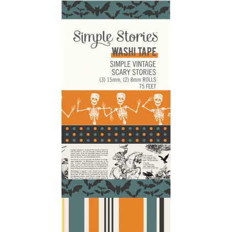 Simple Stories Simple Vintage Scary Stories Dekorációs ragasztószalag Washi Tape 5 db