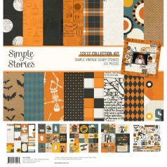   Simple Stories Simple Vintage Scary Stories Scrapbook papírkészlet Collection Kit 12" (30 cm) 1 csomag