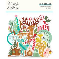   Simple Stories Snow Pine Lodge Kivágatok Bits & Pieces 1 csomag