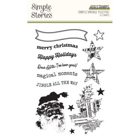 Simple Stories Simple Vintage Yuletide Szilikonbélyegző Clear Stamps 1 csomag