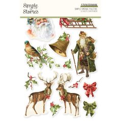   Simple Stories Simple Vintage Yuletide Matrica Sticker Book 12 ív