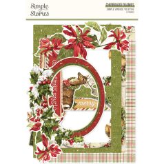   Simple Stories Simple Vintage Yuletide Chipboard Chipboard Frames 1 csomag