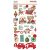 Simple Stories Simple Vintage Holly Jolly Chipboard matrica Chipboard Stickers  1 ív