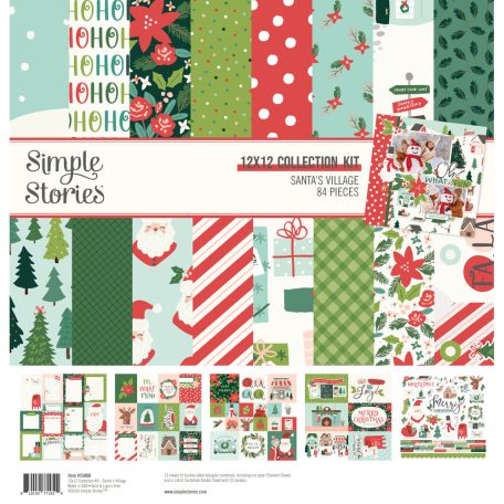 Simple Stories Santa's Village Scrapbook papírkészlet Collection Kit 12" (30 cm) 1 csomag