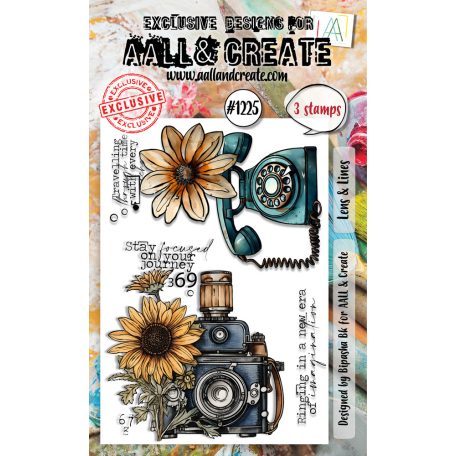 AALL & CREATE Lens & Lines Szilikonbélyegző Stamp Set A6 1 db