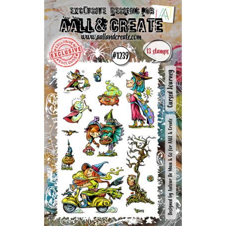 AALL & CREATE Cursed Journey Szilikonbélyegző Stamp Set A6 1 db