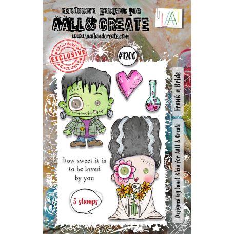 AALL & CREATE Frank n Bride Szilikonbélyegző Stamp Set A7 1 db