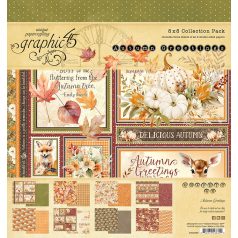   Graphic 45 Autumn Greetings Scrapbook papírkészlet 8" (20 cm) Collection Pack (24 lap)