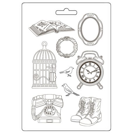 Stamperia Golden Harmony Öntőforma A4 Elements Soft Mould (1 db)