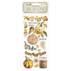   Stamperia Golden Harmony Kaparós matrica  Pumpkins Rub-On (1 ív)