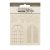 Stamperia Golden Harmony Chipboard 14x14 cm Windows Decorative Chips (1 ív)