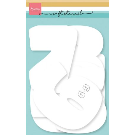 Marianne Design Numbers 12 cm Stencil  Craft Stencils (1 db)