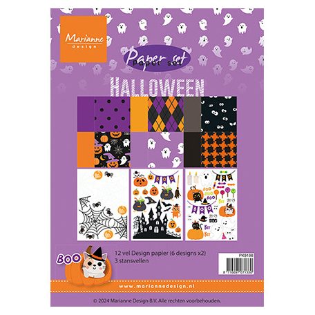 Marianne Design Halloween PapírkészletA5 Pretty Papers Bloc (12 ív)