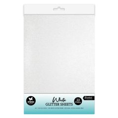   Studio Light White Consumables Kreatív karton A5 Glitter sheets (10 lap)