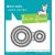 Lawn Fawn Bokeh Circles Hot Foil Plates Coordinating Vágósablon LF3533 Lawn Cuts (1 csomag)