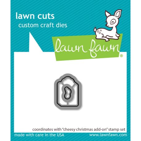 Lawn Fawn Cheesy Christmas Add-On Vágósablon LF3503 Lawn Cuts (1 csomag)