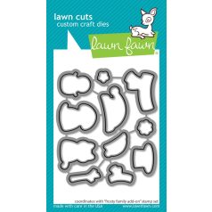   Lawn Fawn Frosty Family Add-On Vágósablon LF3507 Lawn Cuts (1 csomag)