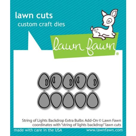 Lawn Fawn String of Lights Backdrop Extra Bulbs Add-On Vágósablon LF3527 Lawn Cuts (1 csomag)