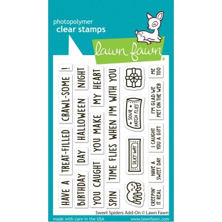 Lawn Fawn Sweet Spiders Add-On Szilikonbélyegző LF3494 Clear Stamps (1 csomag)