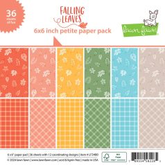   Lawn Fawn Falling Leaves Papírkészlet 6" (15 cm) Lawn Fawn Single-Sided Petite Paper Pack (36 lap)