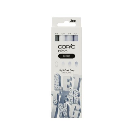 Copic Light Cool Gray grafikai filctoll készlet  Copic Ciao "SHADE" Set (4 db)