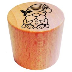   AladinE Gumibélyegző fa markolattal Manó Wooden Round Stamp (1 db)