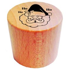   AladinE Gumibélyegző fa markolattal Télapó Wooden Round Stamp (1 db)