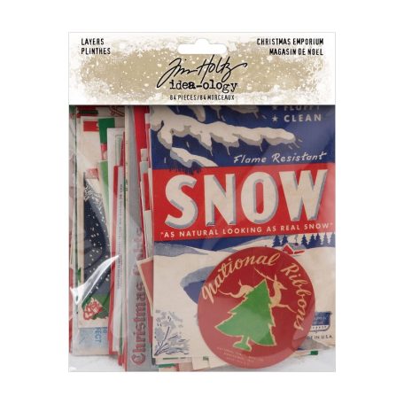 Tim Holtz Díszítőelem / Kivágatok Layers Christmas Emporium Idea-ology Tim Holtz Christmas (1 csomag)