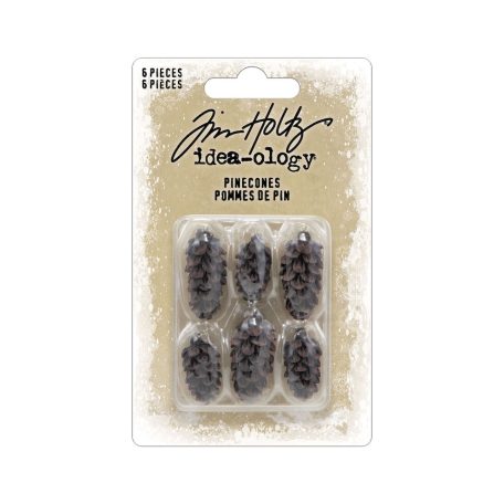 Tim Holtz Fém díszítőelem Pinecones Idea-ology Tim Holtz Christmas (6 db)