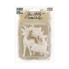   Tim Holtz Díszítőelem Salvaged Reindeer Idea-ology Tim Holtz Christmas (4 db)