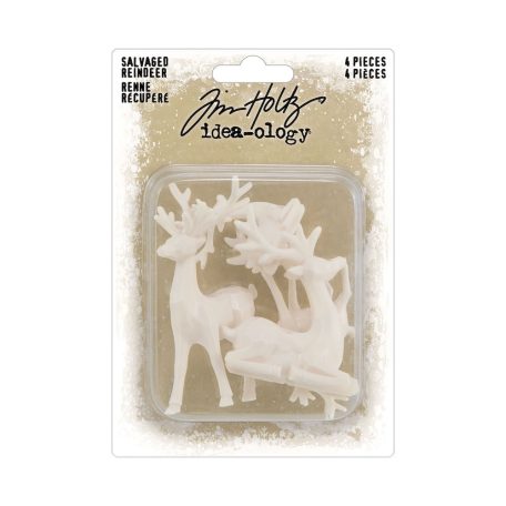 Tim Holtz Díszítőelem Salvaged Reindeer Idea-ology Tim Holtz Christmas (4 db)