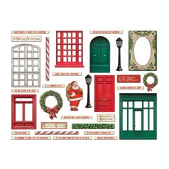   Tim Holtz Díszítőelem Baseboards + Transparencies Idea-ology Tim Holtz Christmas (1 csomag)