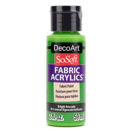 DecoArt Textilfesték 59 ml Bright Avocado SoSoft Fabric Acrylics (1 db)