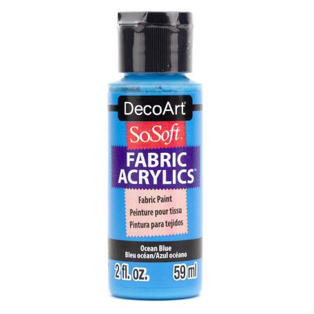 DecoArt Textilfesték 59 ml Ocean Blue SoSoft Fabric Acrylics (1 db)