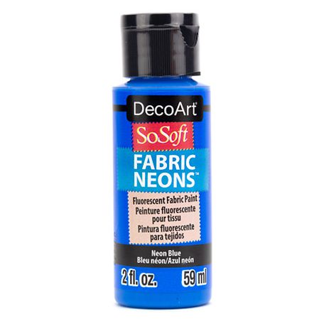 DecoArt Neon Textilfesték 59 ml Blue SoSoft Fabric Neon (1 db)