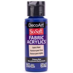   DecoArt Textilfesték 59 ml Primary Blue SoSoft Fabric Acrylics (1 db)