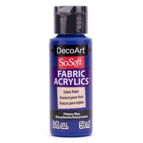 DecoArt Textilfesték 59 ml Primary Blue SoSoft Fabric Acrylics (1 db)