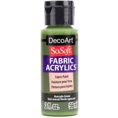   DecoArt Textilfesték 59 ml Avocado Green SoSoft Fabric Acrylics (1 db)