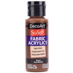   DecoArt Textilfesték 59 ml Brown SoSoft Fabric Acrylics (1 db)