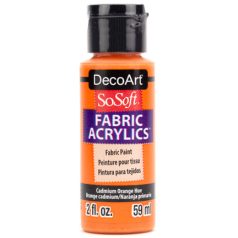   DecoArt Textilfesték 59 ml Cadmium Orange Hue SoSoft Fabric Acrylics (1 db)