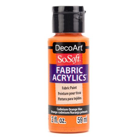 DecoArt Textilfesték 59 ml Cadmium Orange Hue SoSoft Fabric Acrylics (1 db)