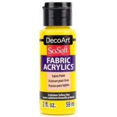   DecoArt Textilfesték 59 ml Cadmium Yellow Hue SoSoft Fabric Acrylics (1 db)