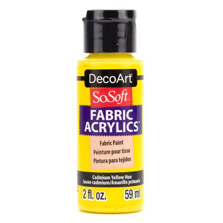 DecoArt Textilfesték 59 ml Cadmium Yellow Hue SoSoft Fabric Acrylics (1 db)