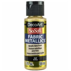   DecoArt Metál Textilfesték 59 ml Gold SoSoft Fabric Metallics (1 db)