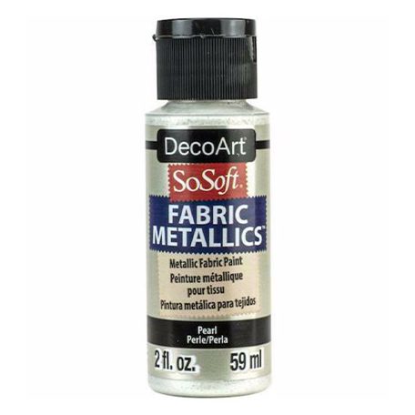 DecoArt Metál Textilfesték 59 ml Pearl SoSoft Fabric Metallics (1 db)